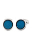 TATEOSSIAN | Enamel Pinhead Cufflinks | Blue