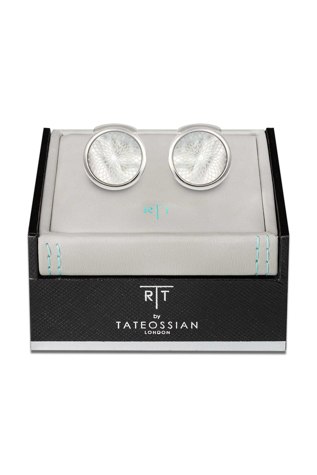 TATEOSSIAN | Pattern Cufflinks | Silver