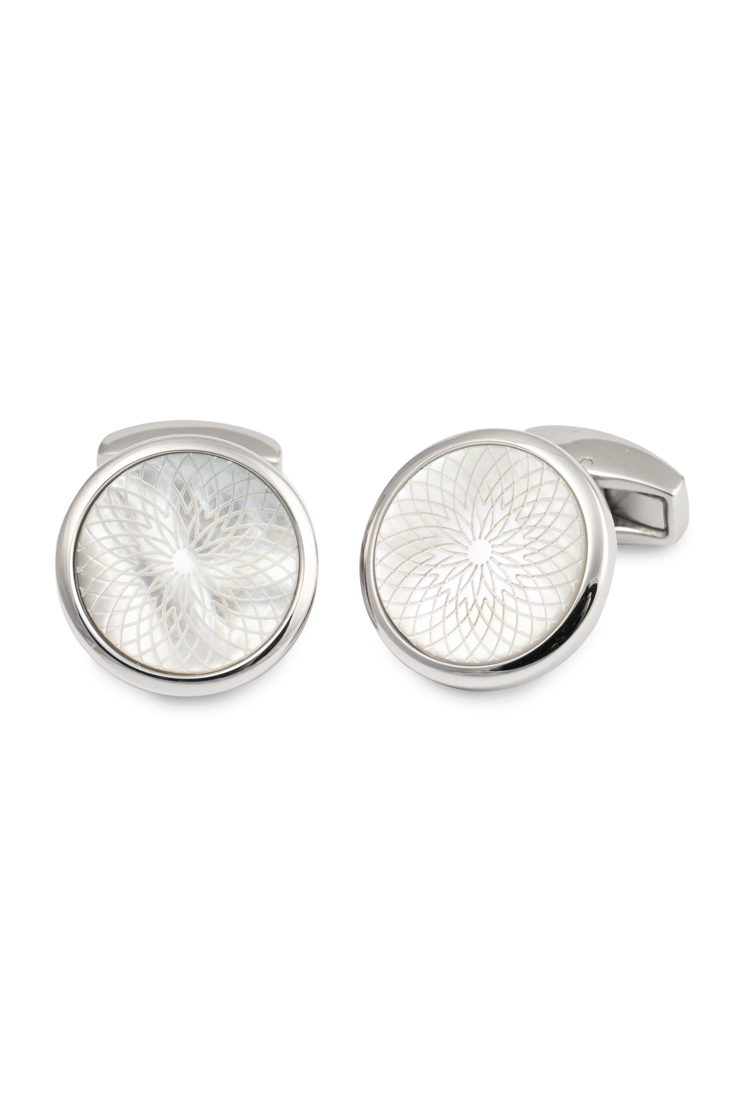 TATEOSSIAN | Pattern Cufflinks | Silver