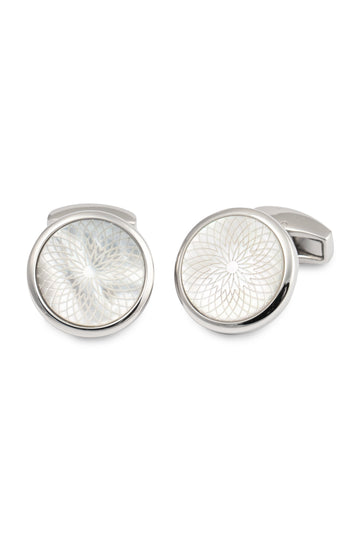 TATEOSSIAN Silver Pattern Cufflinks