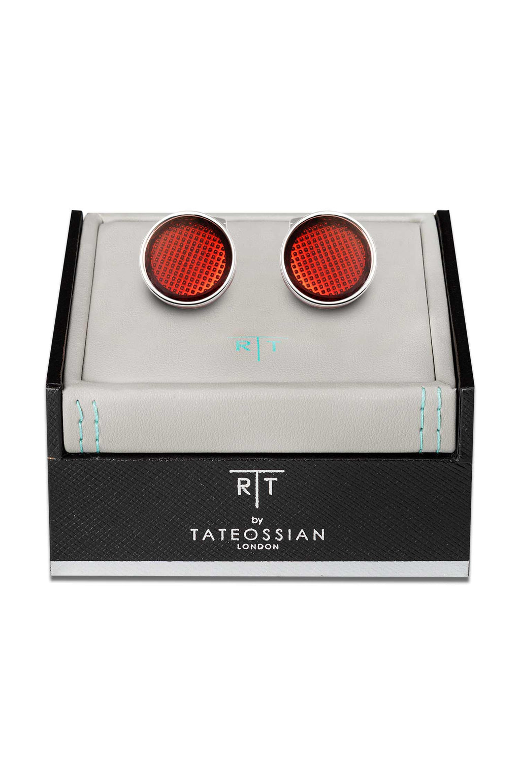 TATEOSSIAN | Enamel Pinhead Cufflinks | Red
