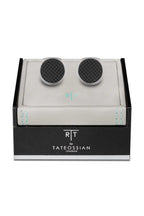 TATEOSSIAN | Woven Cufflinks In Silver | Black