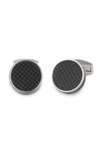 TATEOSSIAN | Woven Cufflinks In Silver | Black