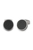 TATEOSSIAN | Woven Cufflinks In Silver | Black