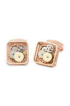TATEOSSIAN | Square Gears Cufflinks | Rose Gold