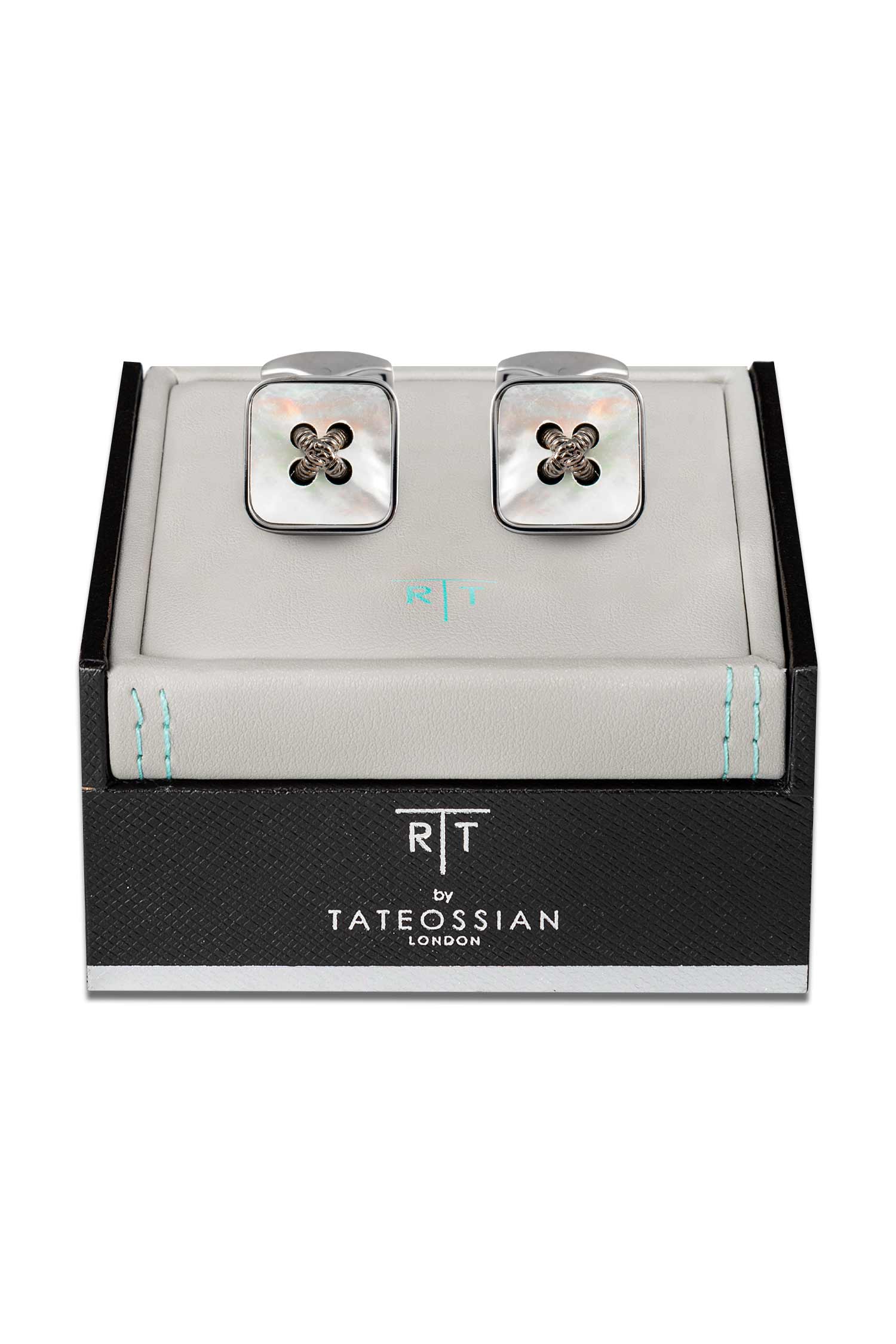 TATEOSSIAN | Mother-of-Pearl Square Cufflinks | White