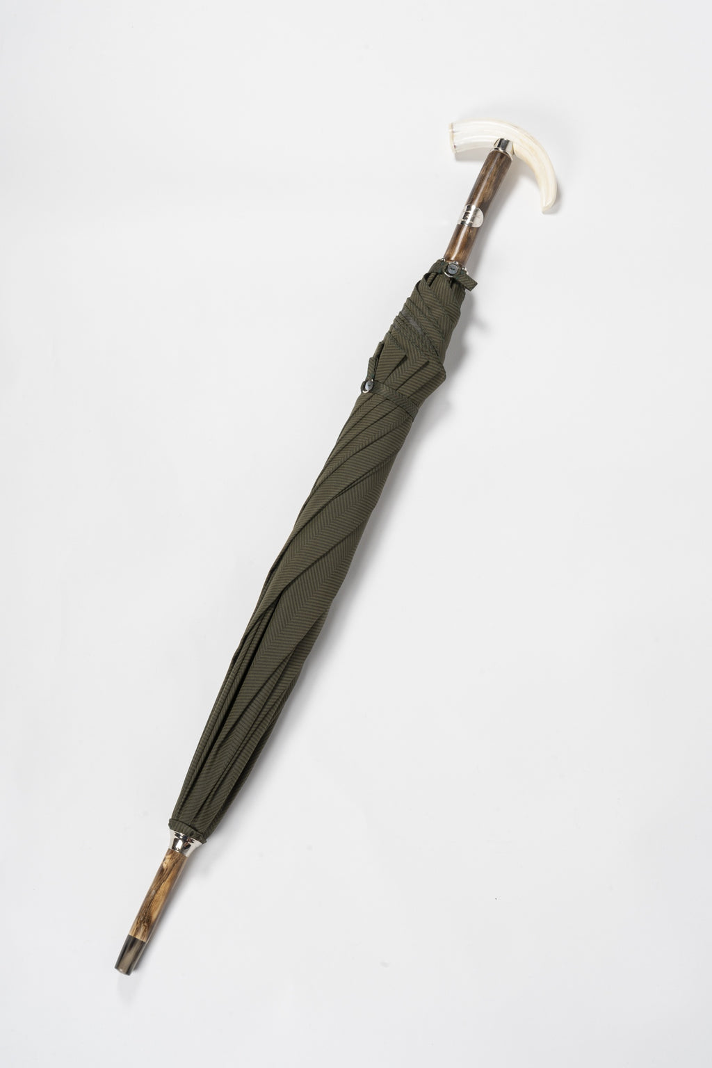 MAGLIA FRANCESCO | Umbrella Chestnut & Warthog Tooth | Olive Green