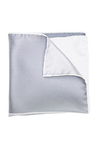 ASCOT | 4-Tone Silk Pocket Square | Grey & Black