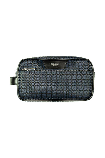 SERAPIAN Blue-Black Stepan Washbag