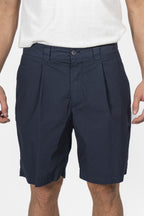 ALTEA | 1 Pleat Shorts | Navy