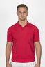 ALTEA | Knitted V-Neck Polo | Hot Pink
