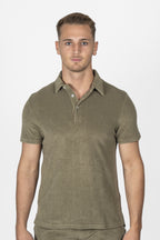 ALTEA | Terry Towelling Polo | Khaki Green