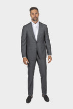 CANALI | Two-Tone Capri Suit | Mid-Grey