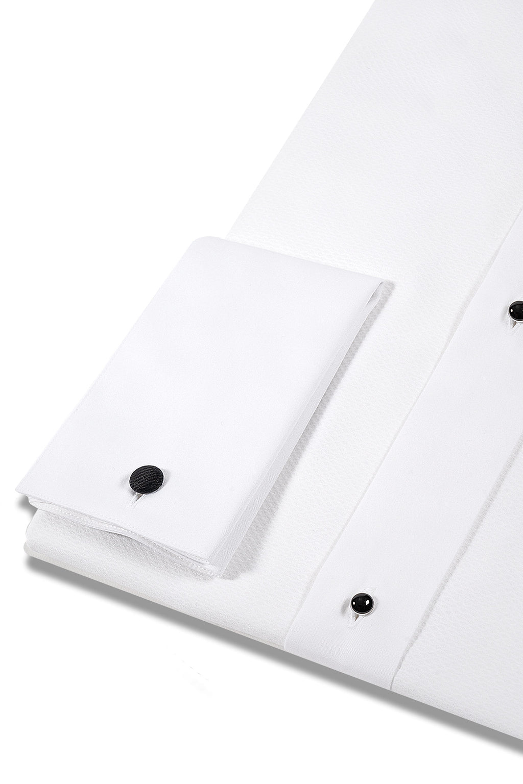 ETON | Dinner Shirt With Pique & Studs | White