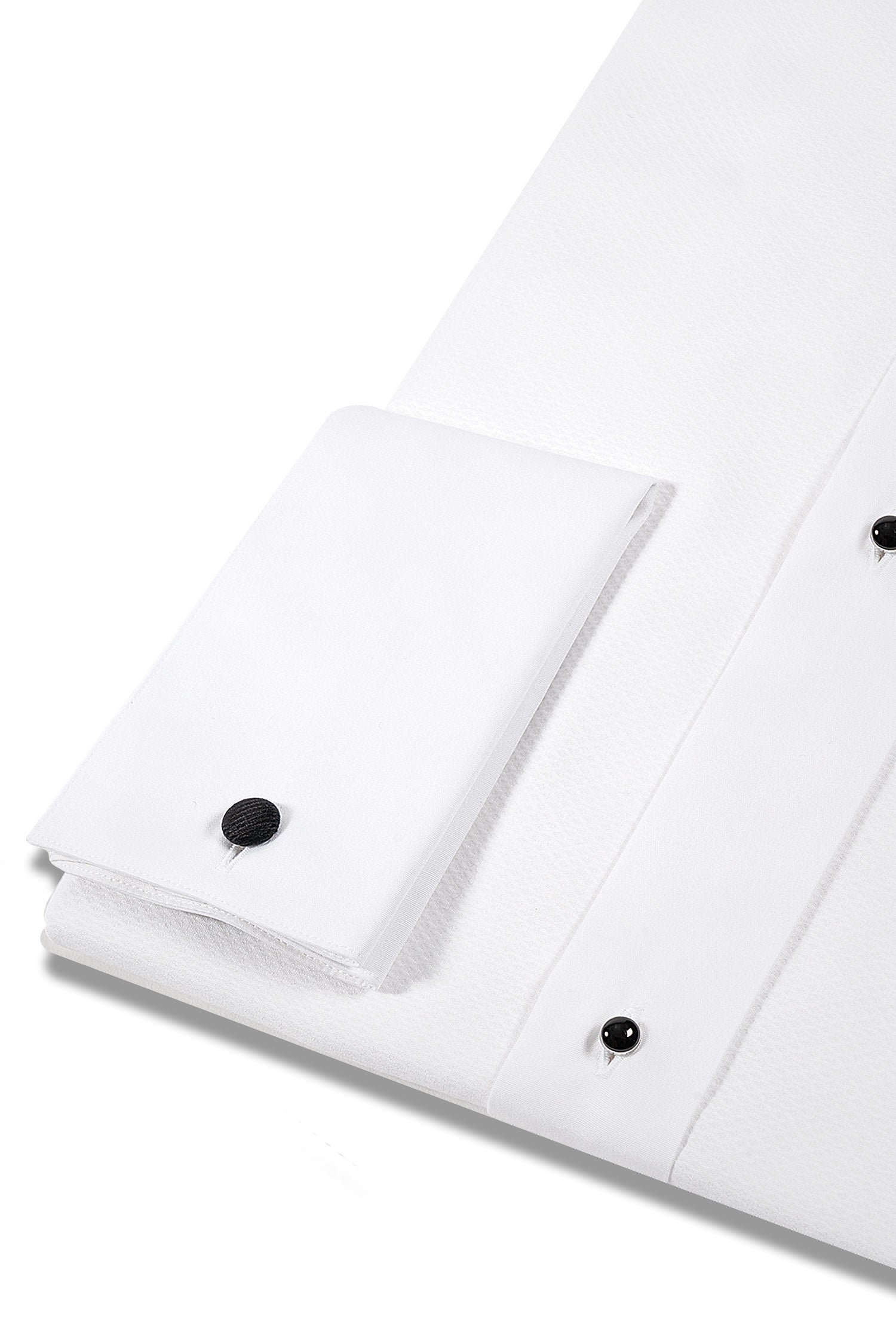 ETON | Dinner Shirt With Pique & Studs | White