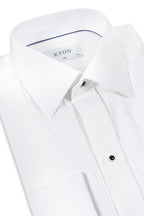 ETON | Dinner Shirt With Pleats & Studs | White