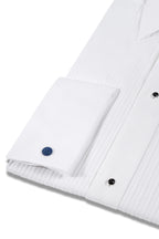 ETON | Dinner Shirt With Pleats & Studs | White