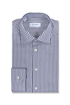 ETON | Diamond On Stripe Shirt | Navy