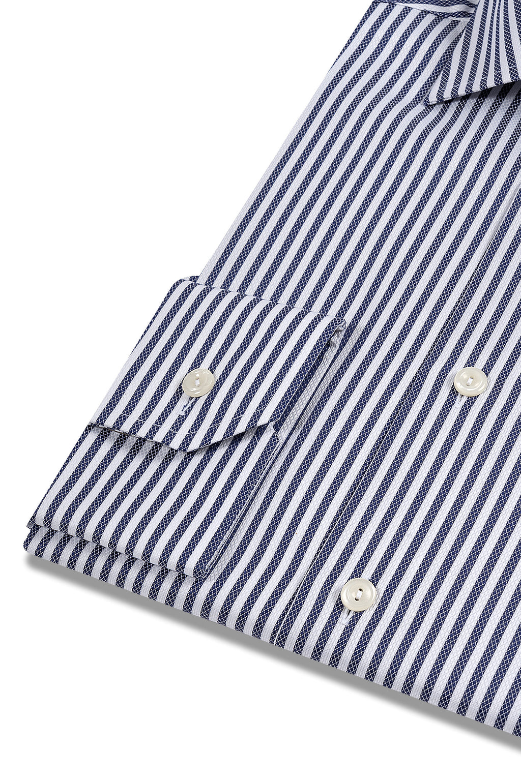 ETON | Diamond On Stripe Shirt | Navy