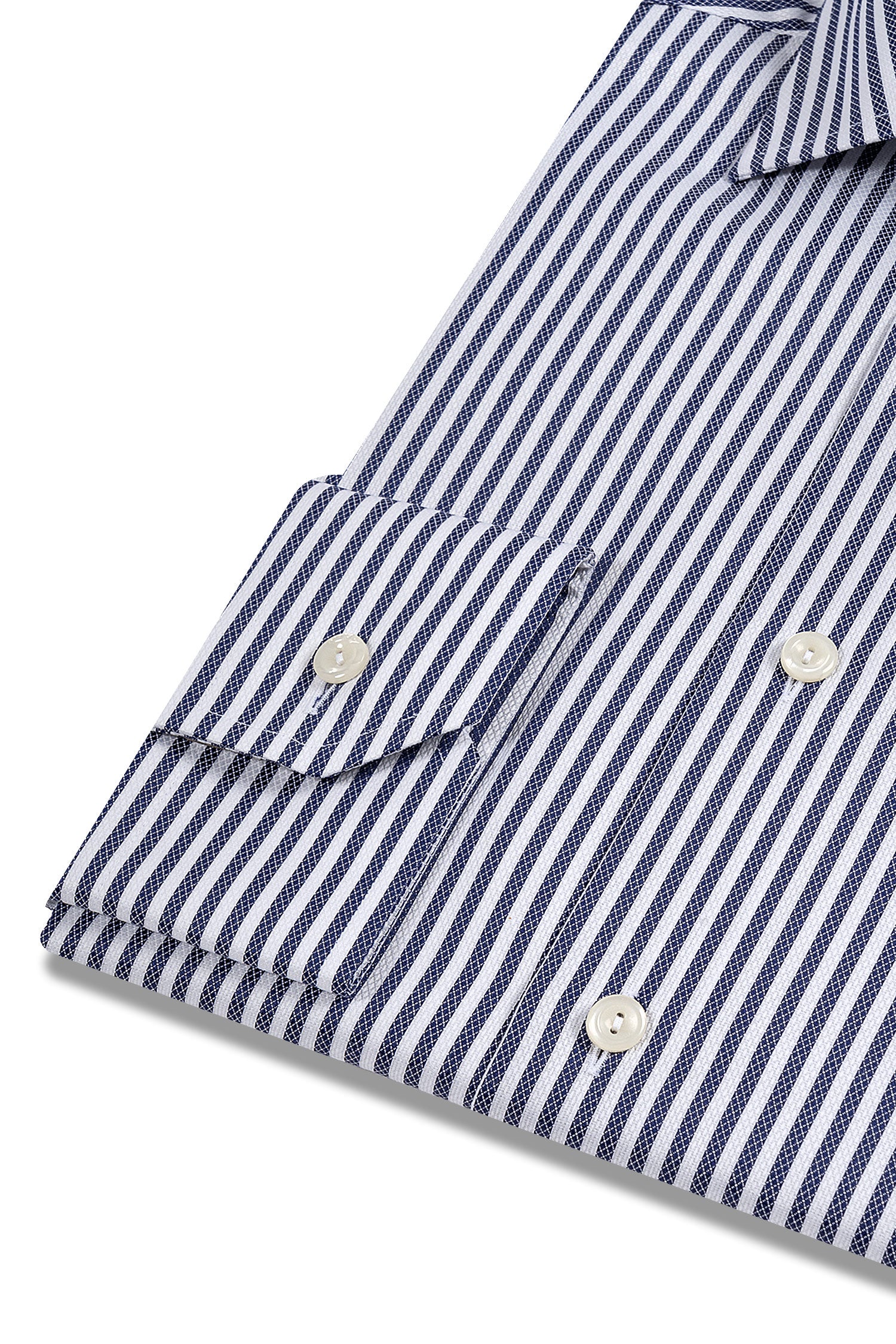 ETON | Diamond On Stripe Shirt | Navy