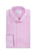 ETON | Diamond On Stripe Shirt | Candy Pink