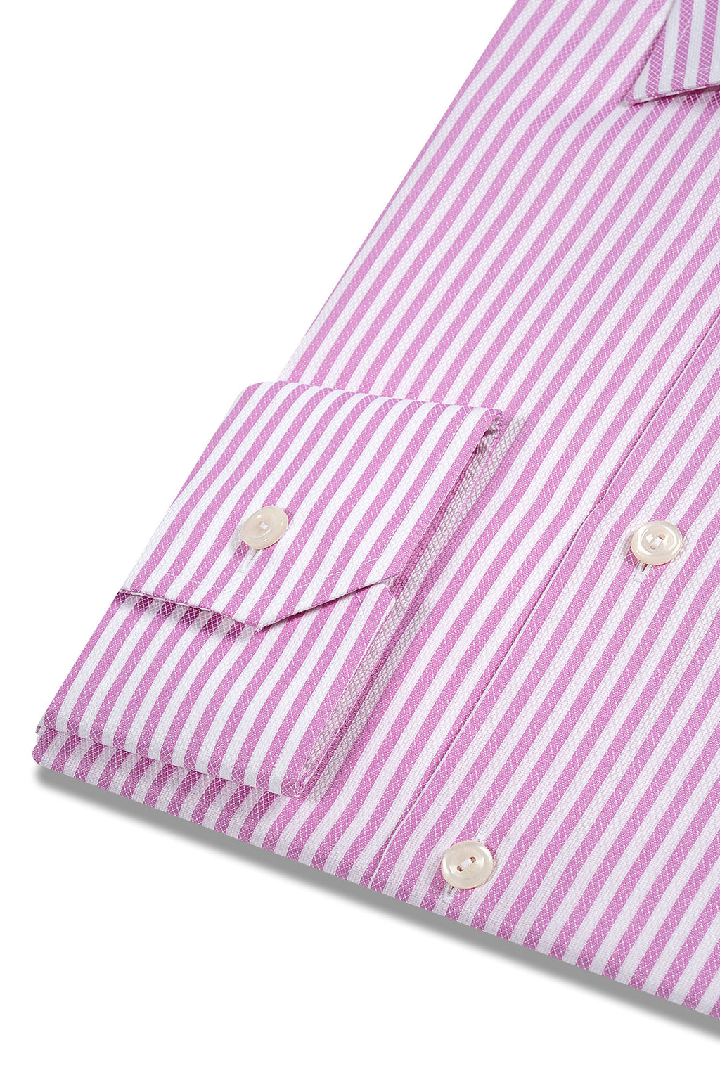 ETON | Diamond On Stripe Shirt | Candy Pink