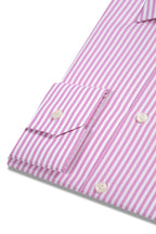 ETON | Diamond On Stripe Shirt | Candy Pink