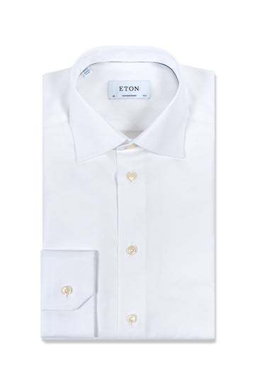 ETON White Twill Shirt Contemporary Fit
