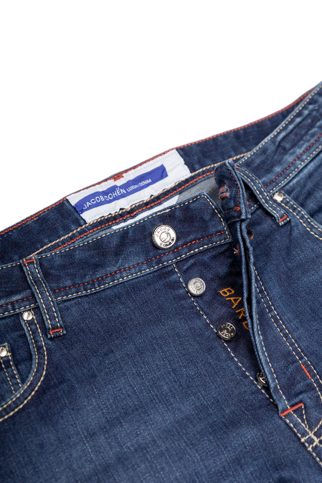 JACOB COHEN | Bard Jeans With Tan Label | Denim