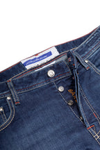 JACOB COHEN | Bard Jeans With Tan Label | Denim
