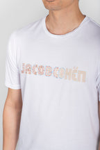 JACOB COHEN | T-Shirt With Embroidered Logo | White
