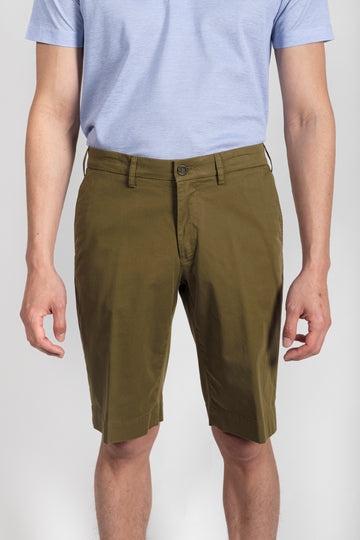 CANALI Khaki Regular Fit Shorts