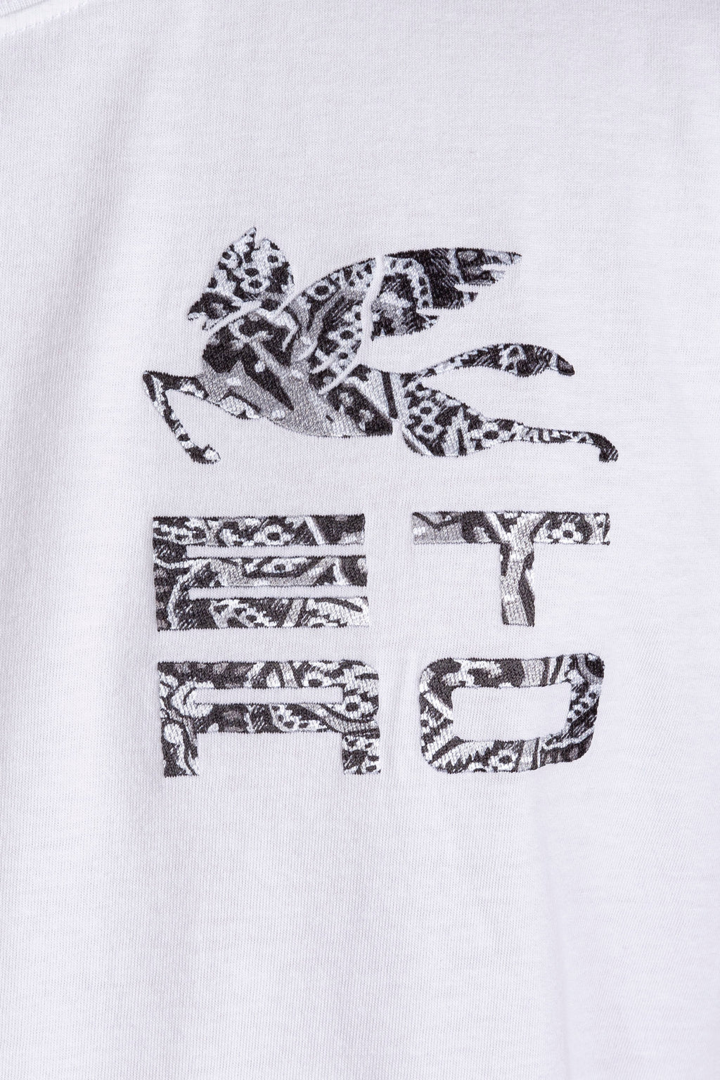 ETRO | Embroidered Logo T-Shirt | White