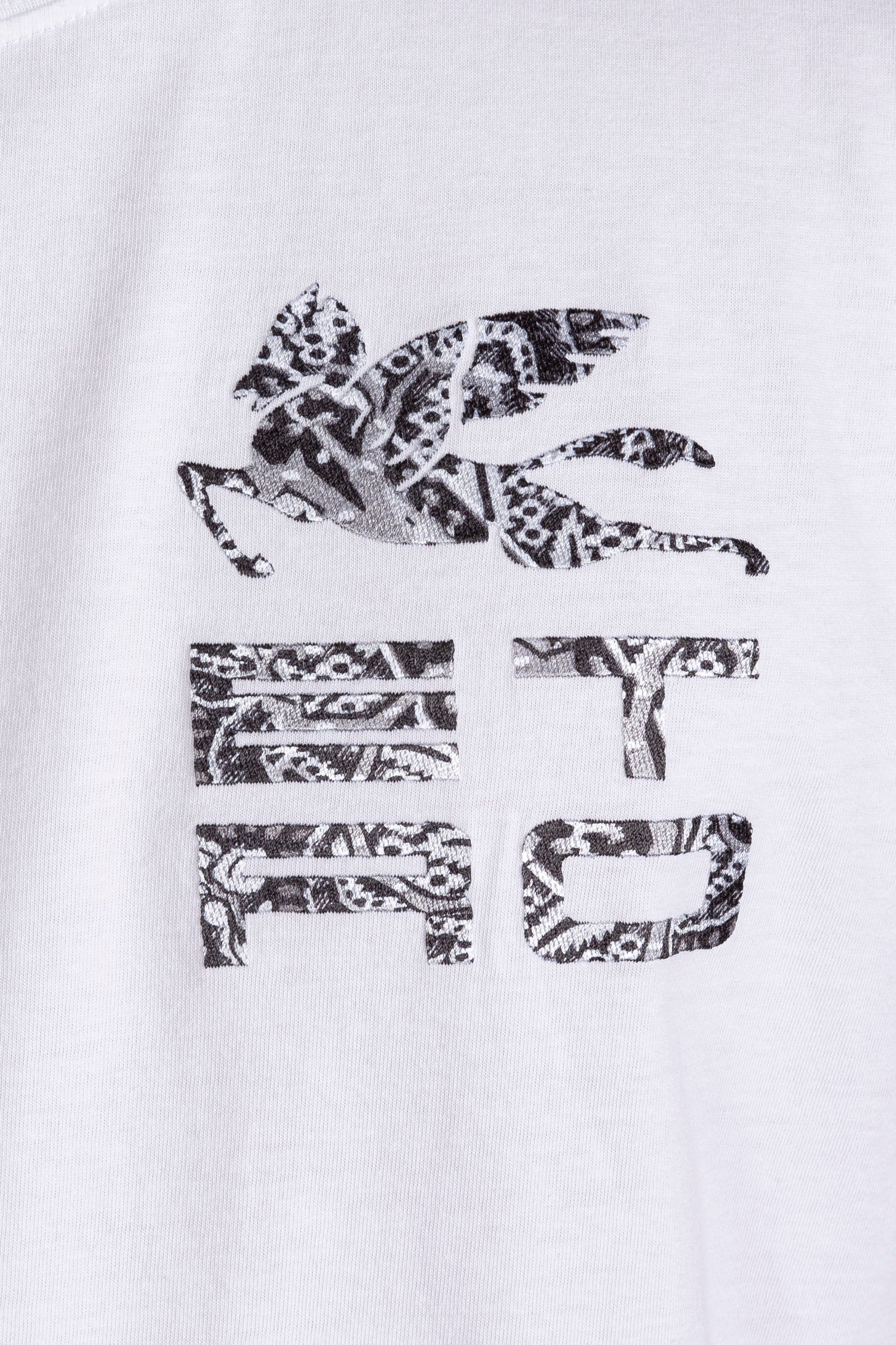 ETRO | Embroidered Logo T-Shirt | White
