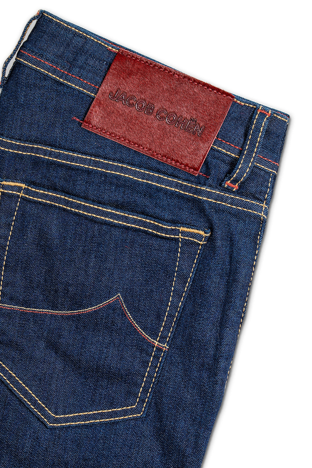 JACOB COHEN | Bard Jeans With Maroon Label | Dark Denim