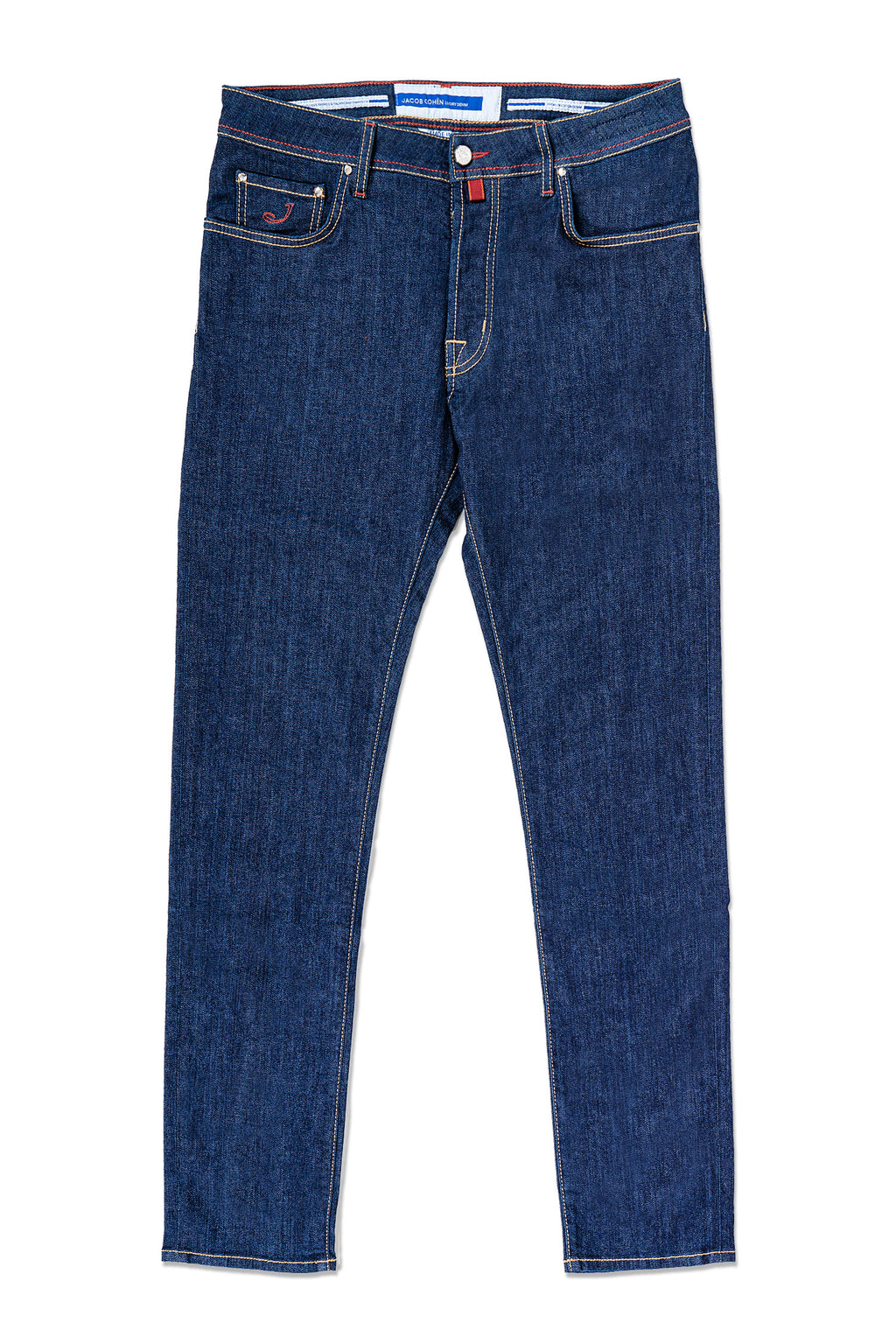 JACOB COHEN | Bard Jeans With Maroon Label | Dark Denim