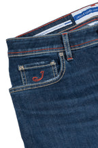 JACOB COHEN | Lattice Label Bard Jeans | Dark Denim