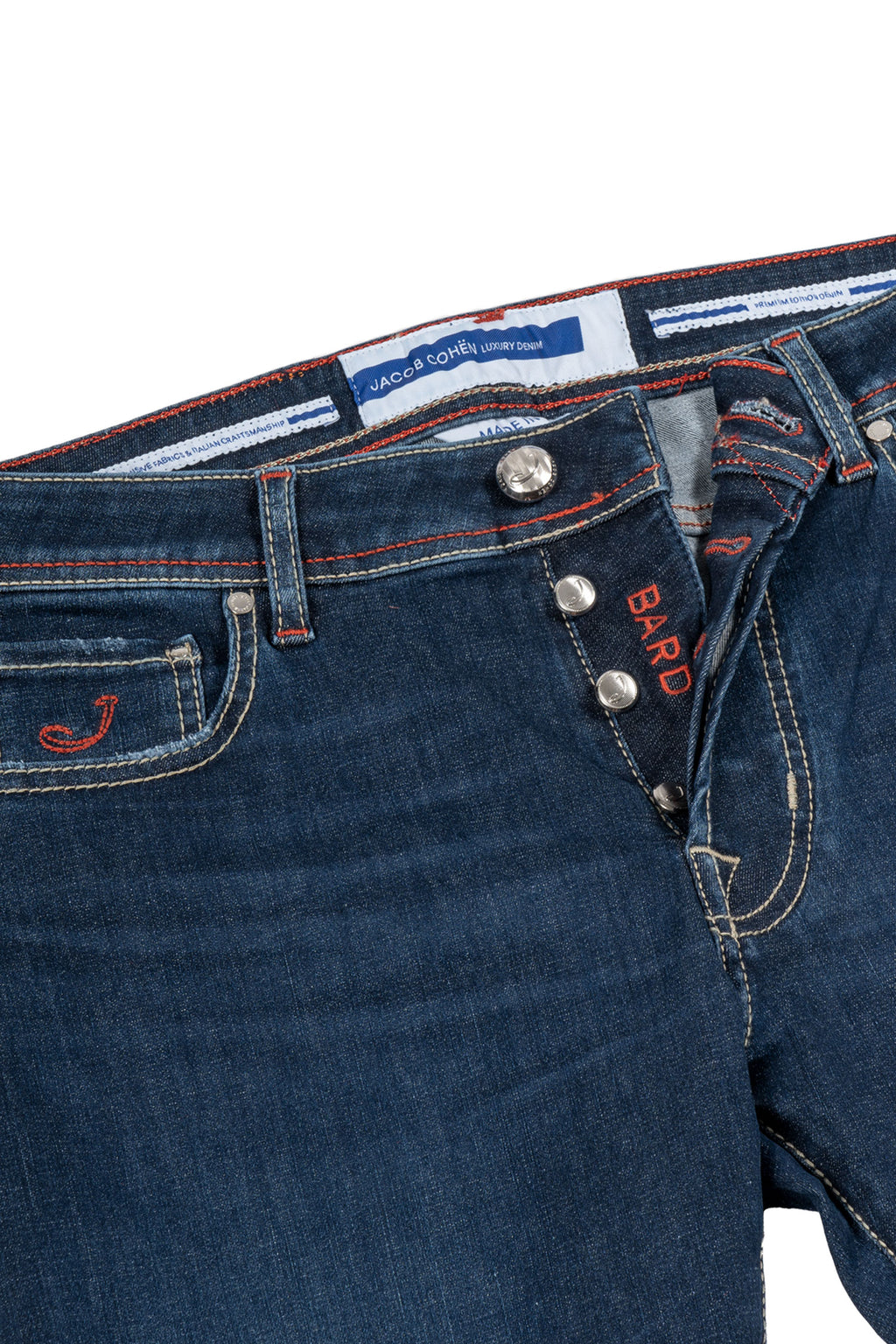JACOB COHEN | Lattice Label Bard Jeans | Dark Denim