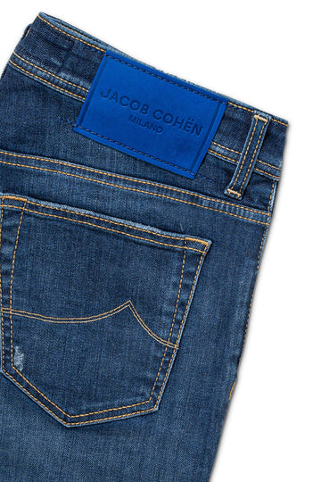 JACOB COHEN Denim Bard Suede Label Jeans