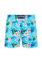 VILEBREQUIN | Turtle & Frangipani Swim Shorts | Blue