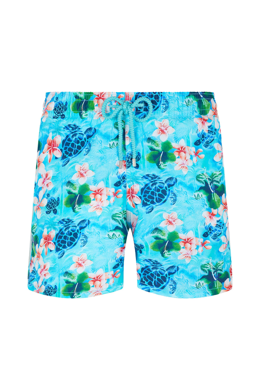 VILEBREQUIN | Turtle & Frangipani Swim Shorts | Blue