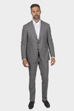 CANALI | Drop 7 Wool & Silk Pinstripe Suit | Grey