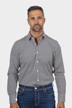 CANALI | Spot On Check Shirt | Navy & Red