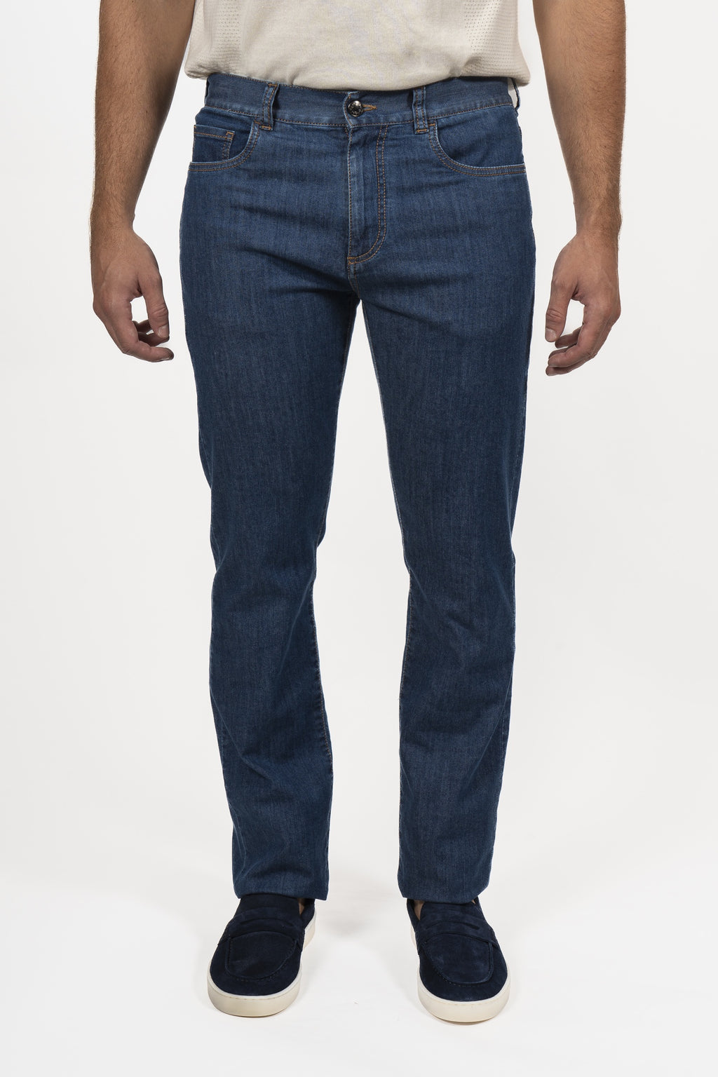 CANALI | Jeans With Tan Label | Denim