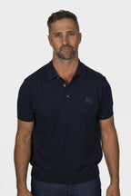 ETRO | Knitted Cotton Polo | Navy