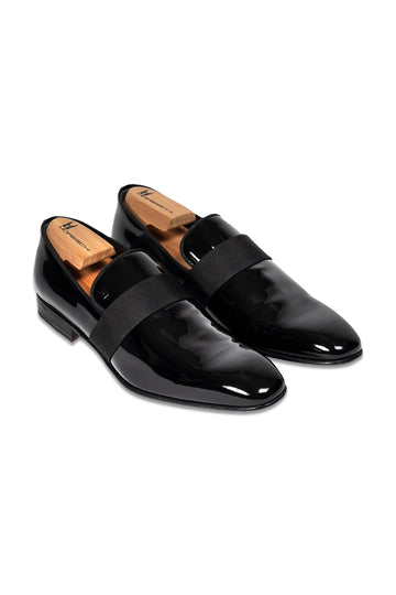MORESCHI Limoges Black Patent Loafers