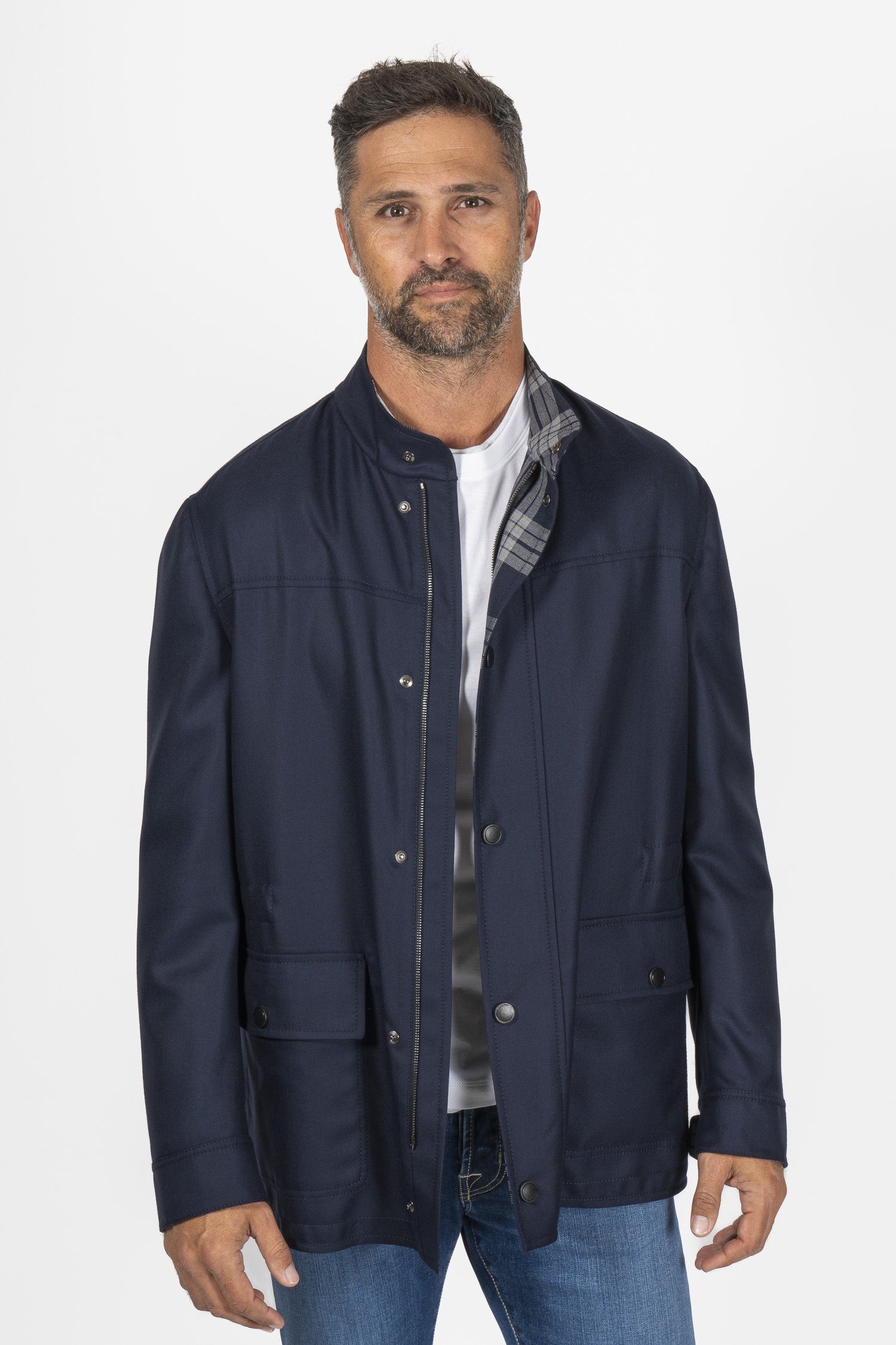 BRIONI | Double City Field Jacket | Navy