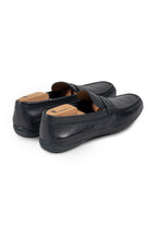 MORESCHI | Minorca Leather Loafers | Navy
