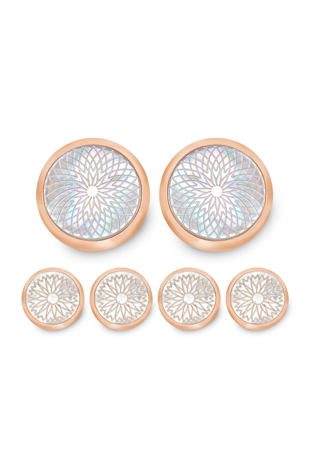 TATEOSSIAN | Cufflinks & Studs Set | Rose Gold