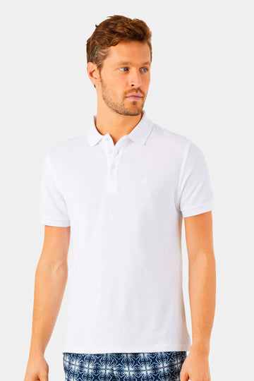 VILEBREQUIN White Terry Towelling Polo